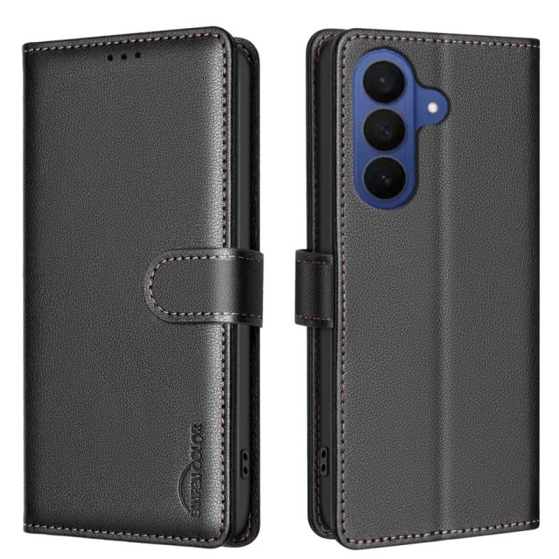 Kožený Kryt Samsung Galaxy S26 Plus Barva Binfen