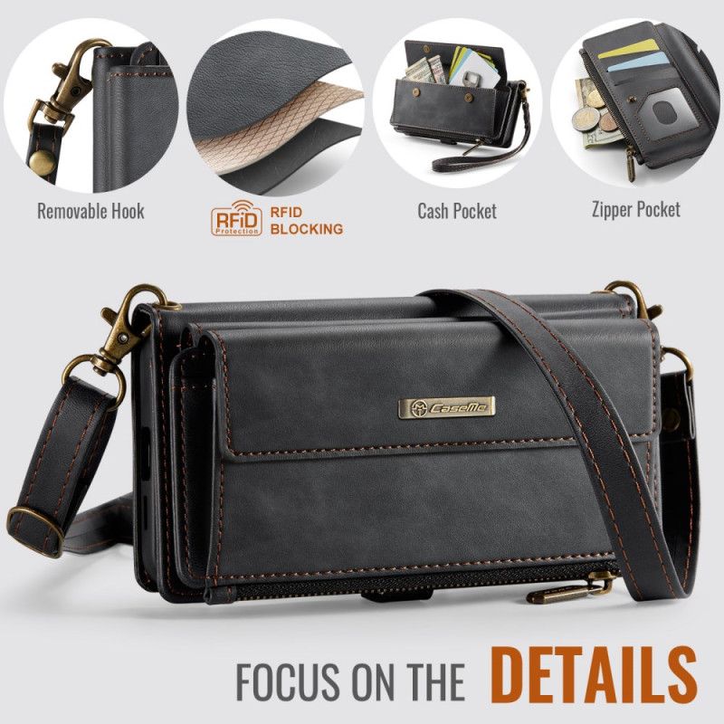 Kožený Kryt Samsung Galaxy S26 Plus Caseme Rfid Ochrana A Ramenní Popruh