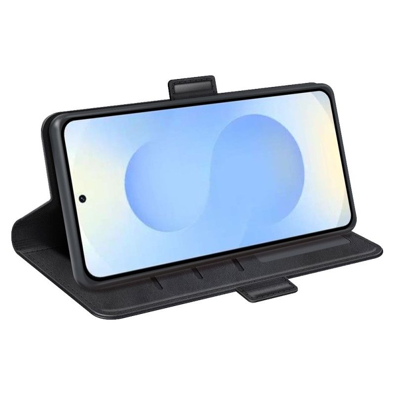 Kožený Kryt Samsung Galaxy S26 Plus Dvojitá Spona