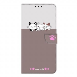 Kožený Kryt Samsung Galaxy S26 Plus Grafické Kočky