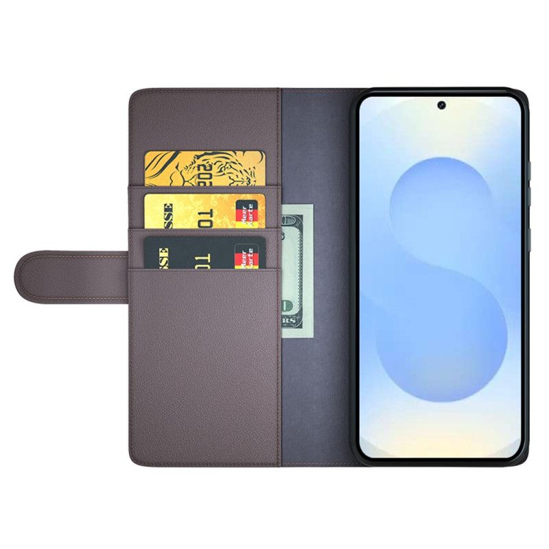 Kožený Kryt Samsung Galaxy S26 Plus Pravá Kůže