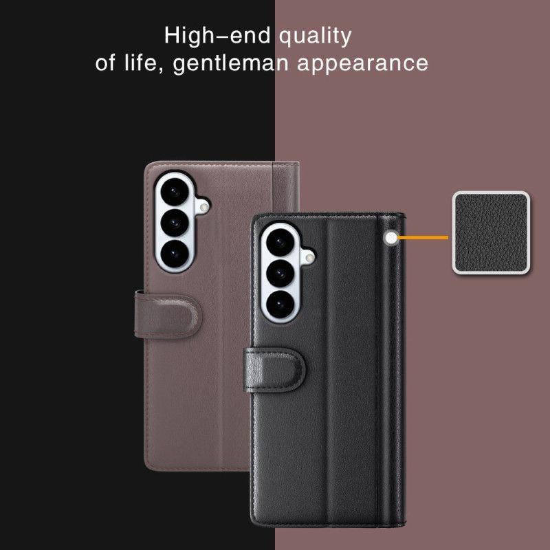 Kožený Kryt Samsung Galaxy S26 Plus Pravá Kůže