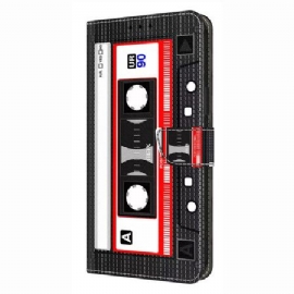 Kožený Kryt Samsung Galaxy S26 Plus Vzor Kazetové Pásky