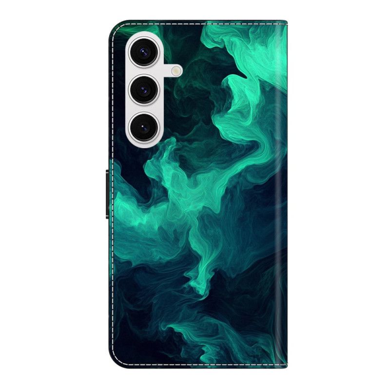 Kožený Kryt Samsung Galaxy S26 Plus Zelený Kouř