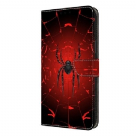 Kožený Kryt Samsung Galaxy S26 Plus Černý Pavouk