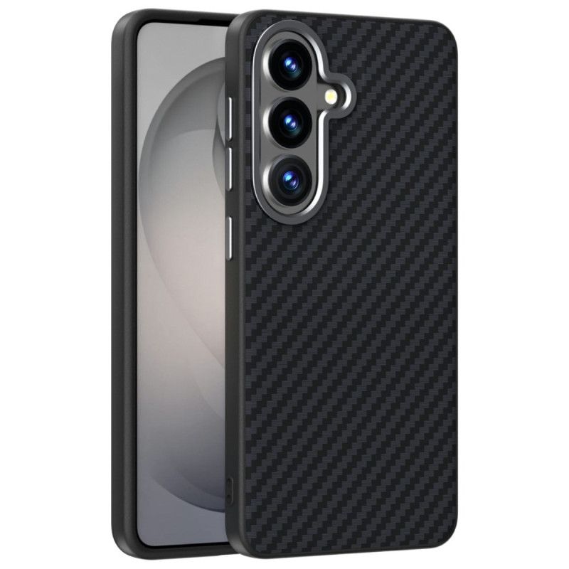 Kryt Samsung Galaxy S26 Plus Kryty Na Mobil Magnetický Držák S Texturovaným Uhlíkovým Vláknem
