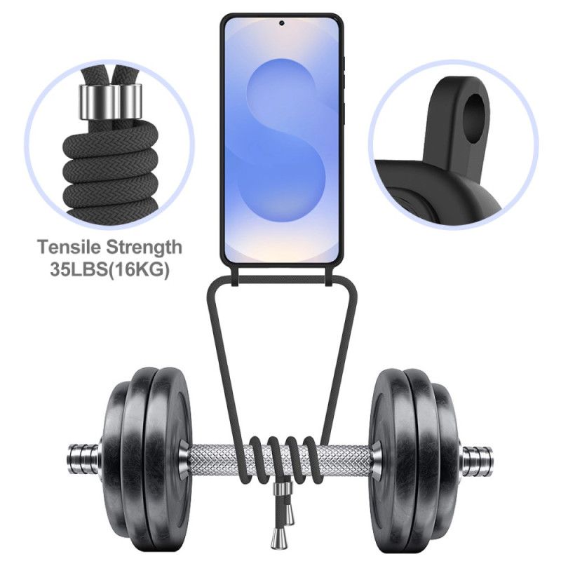 Kryt Samsung Galaxy S26 Plus Kryty Na Mobil Pouzdro Na Karty A Šňůrka Na Krk