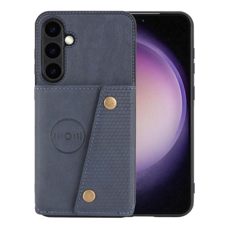 Kryt Samsung Galaxy S26 Plus Pouzdro Na Karty S Koženým Efektem