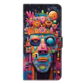 Peněženková Pouzdra Samsung Galaxy S26 Plus Kryty Na Mobil Graffiti Portrét