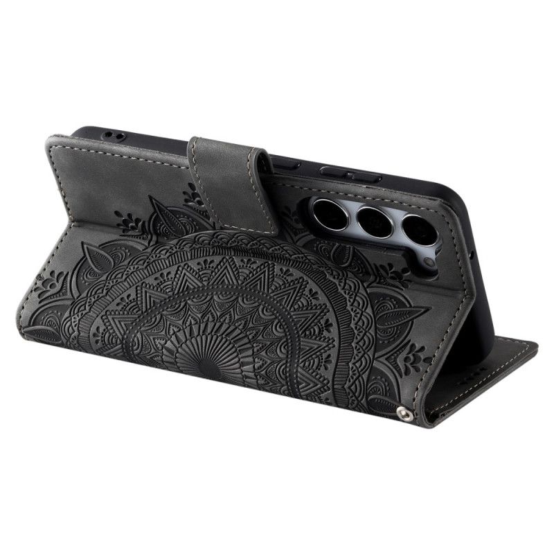 Peněženková Pouzdra Samsung Galaxy S26 Plus Kryty Na Mobil Mandala Semišový Efekt