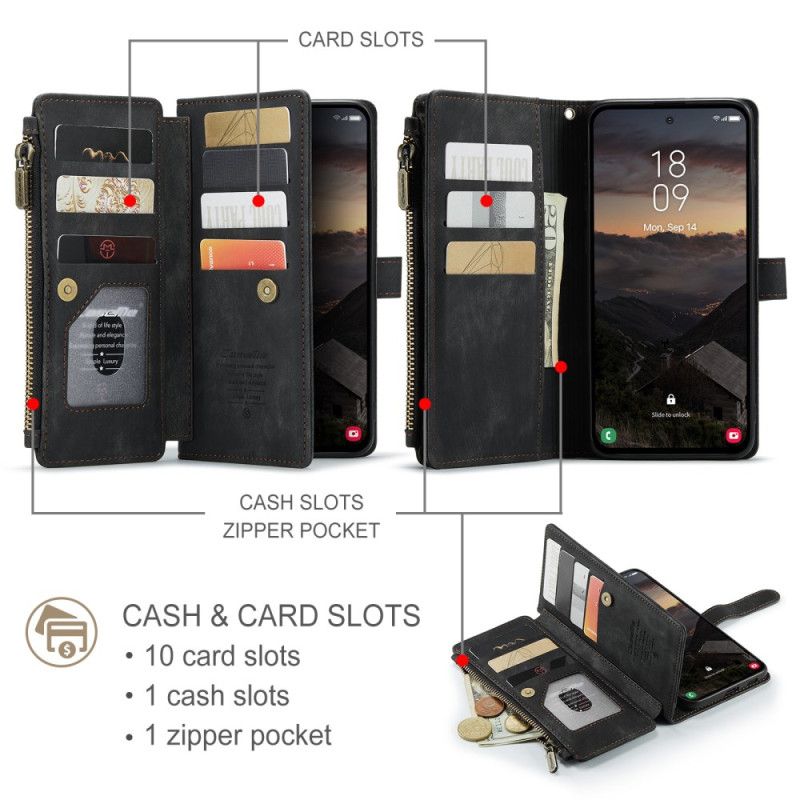 Peněženková Pouzdra Samsung Galaxy S26 Plus Kryty Na Mobil Semišový Efekt Caseme