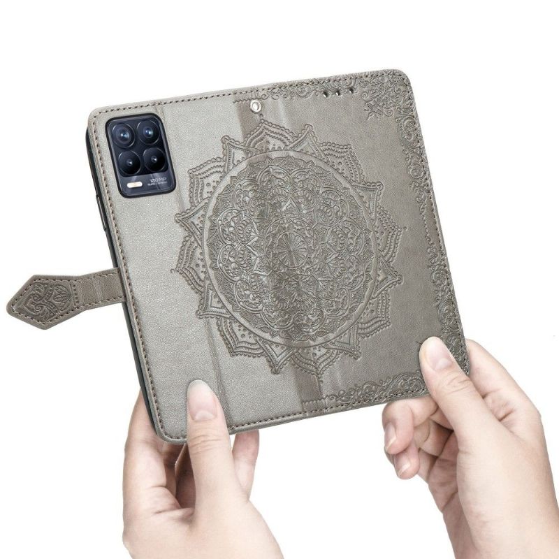 Flipové Pouzdro Na Realme 8 / 8 Pro Mandala Reliéf Z Umělé Kůže