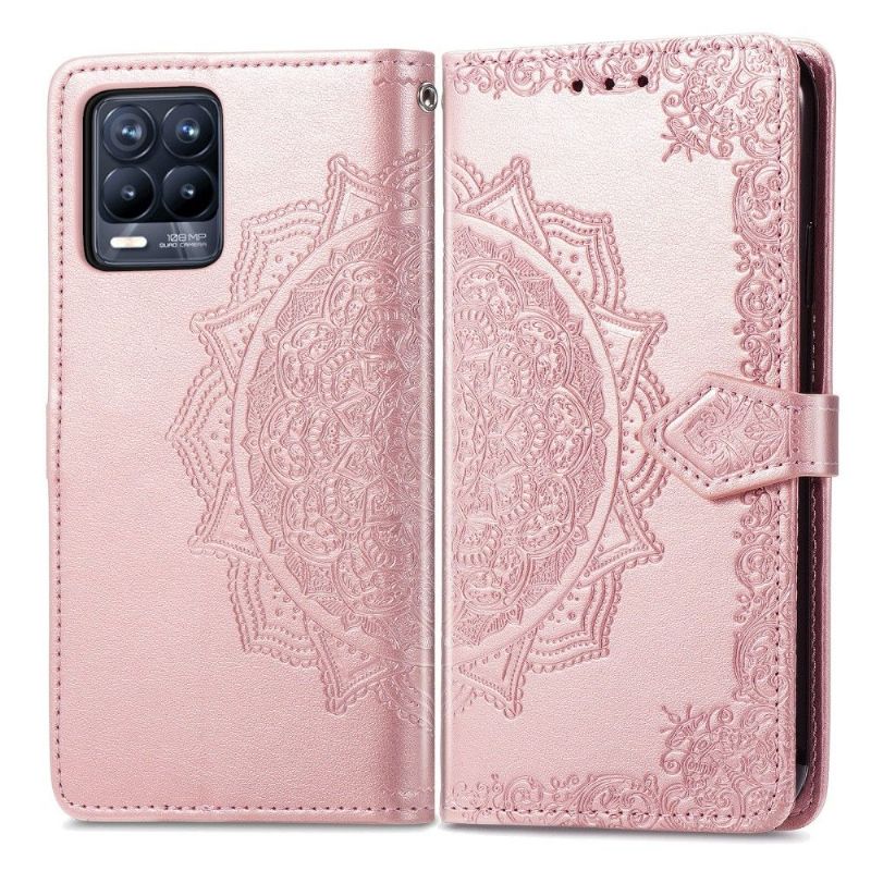 Flipové Pouzdro Na Realme 8 / 8 Pro Mandala Reliéf Z Umělé Kůže