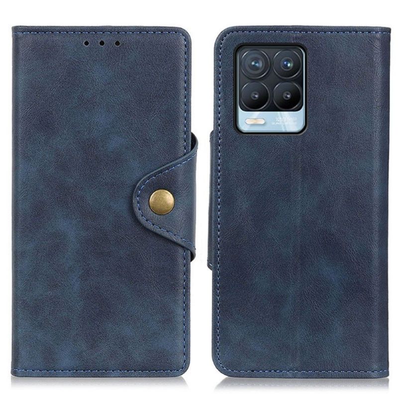 Kožené Pouzdro Na Realme 8 / 8 Pro Full Protect Matná Umělá Kůže