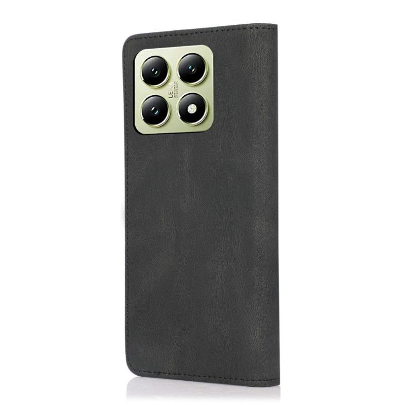 Kožené Pouzdro Folio Na Xiaomi 15t Semišový Efekt