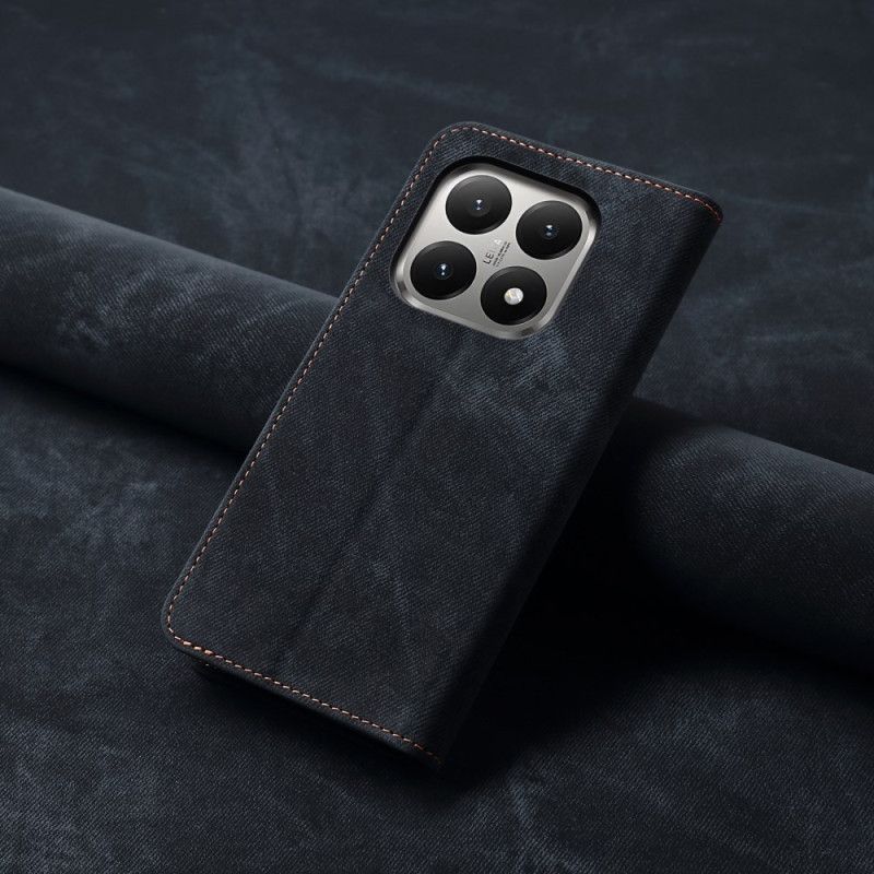 Kožené Pouzdro Folio Xiaomi 15t Džínovina