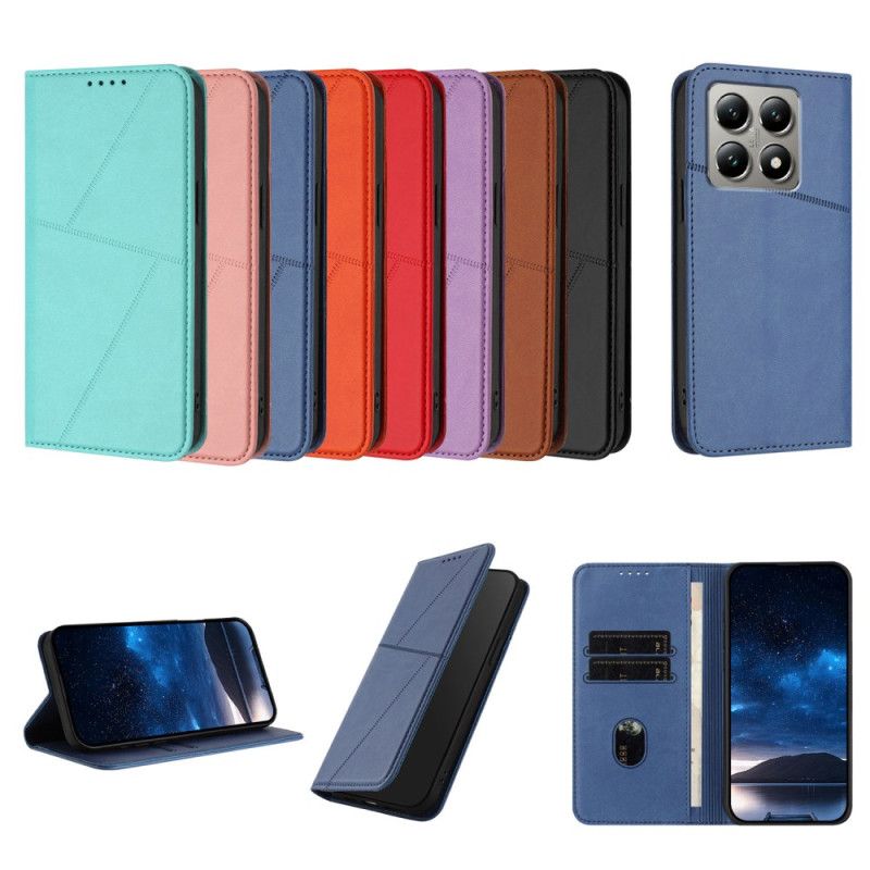 Kožené Pouzdro Folio Xiaomi 15t Linie