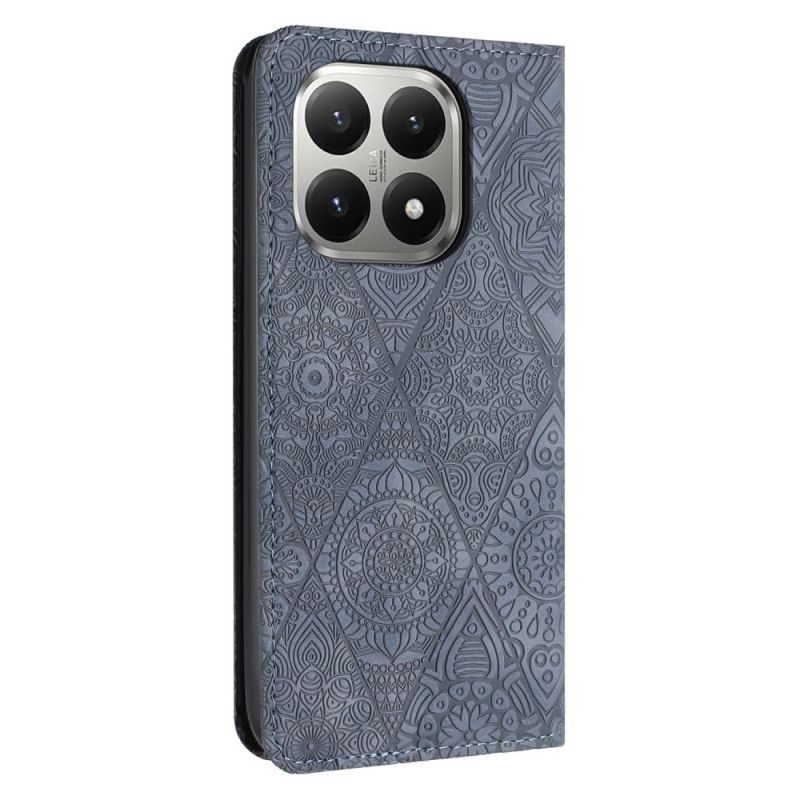 Kožené Pouzdro Folio Xiaomi 15t Patchwork