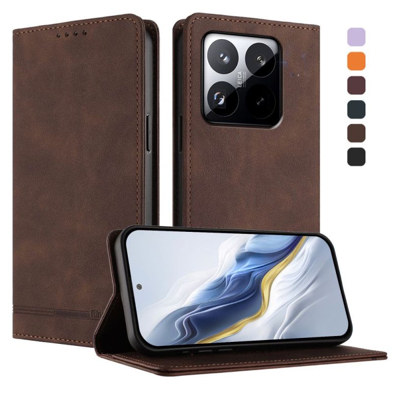 Kožené Pouzdro Folio Xiaomi 15t Prémiový Design