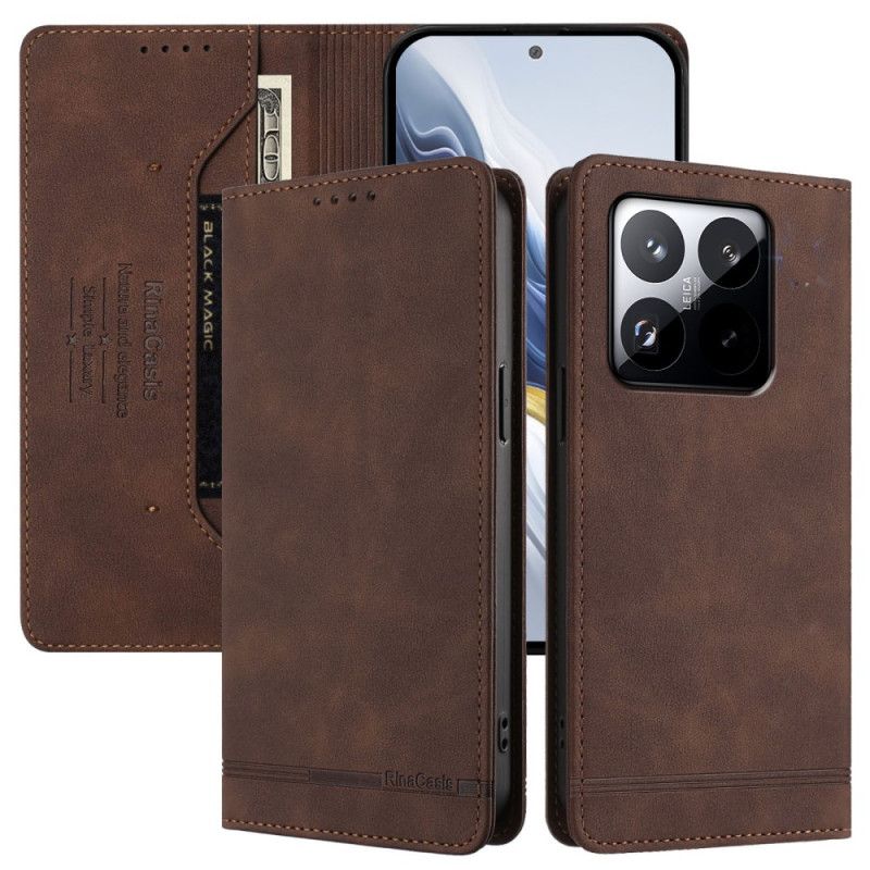 Kožené Pouzdro Folio Xiaomi 15t Prémiový Design