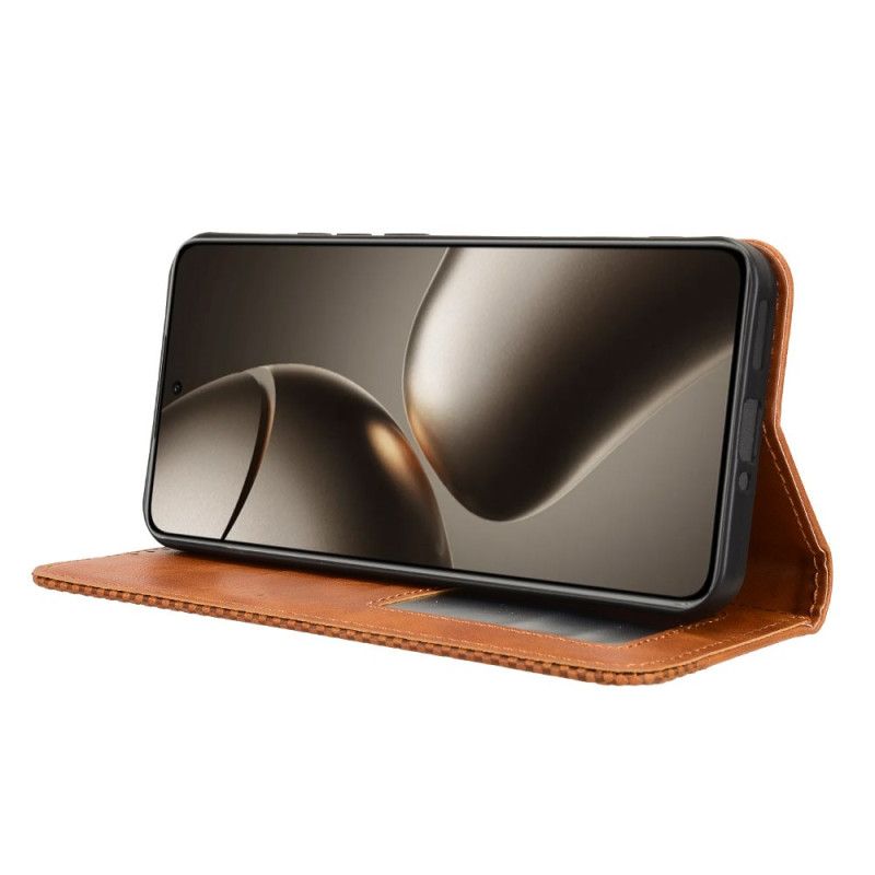 Kožené Pouzdro Folio Xiaomi 15t Vintage Lemování