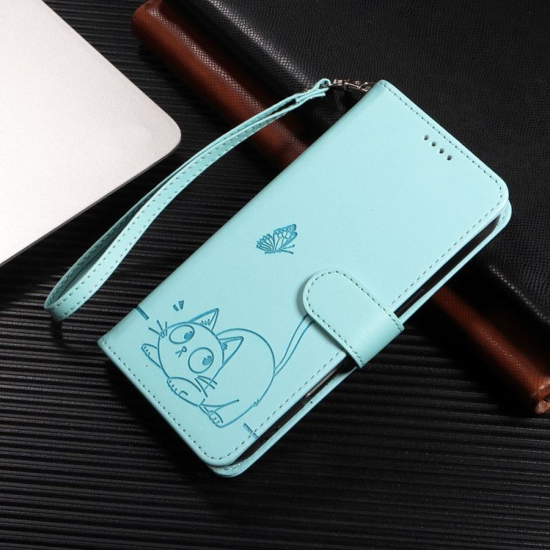 Kožený Kryt Na Xiaomi 15t Design S Kočičím Popruhem