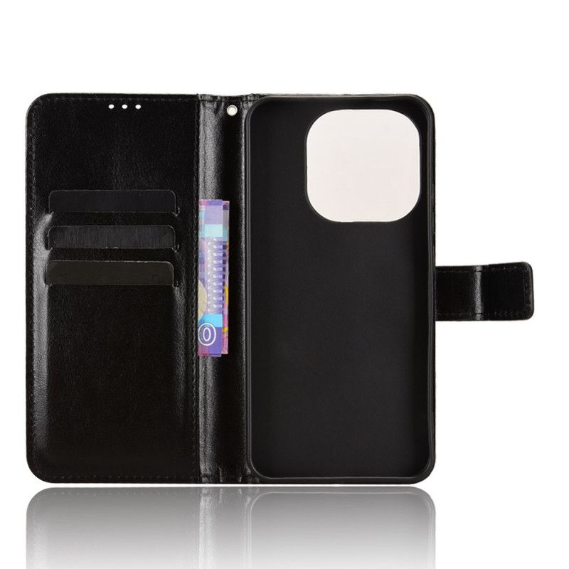 Kožený Kryt Na Xiaomi 15t Křiklavá Umělá Kůže