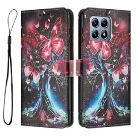 Kožený Kryt Na Xiaomi 15t Motýlí Keř