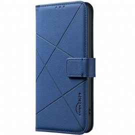 Kožený Kryt Xiaomi 15t Geometrický Vzor Binfen Barva