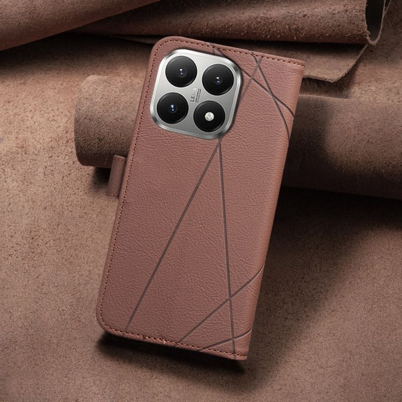 Kožený Kryt Xiaomi 15t Geometrický Vzor Binfen Barva