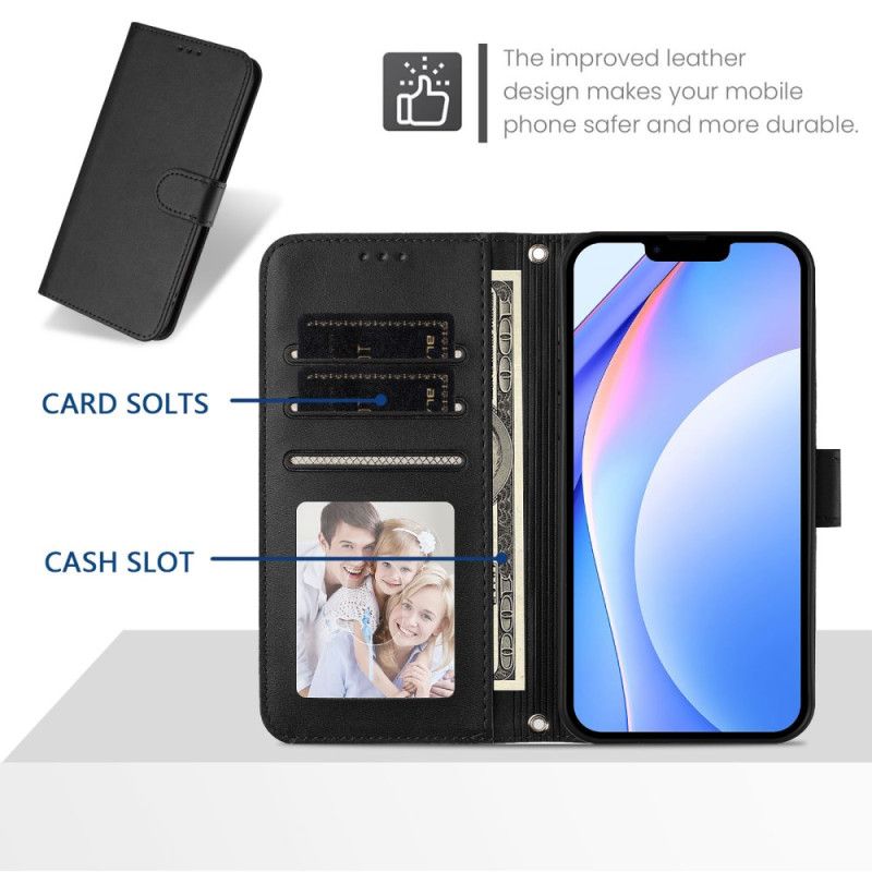 Kožený Kryt Xiaomi 15t Jednoduchý Design S Rfid Ochranou