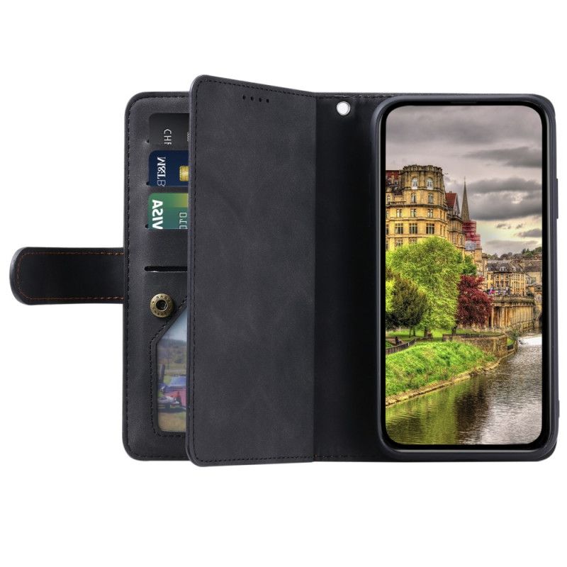 Kožený Kryt Xiaomi 15t Peněženka S 9 Slotů Na Karty