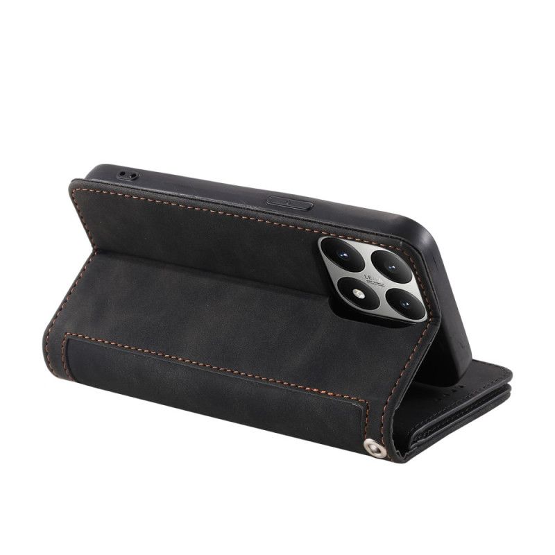 Kožený Kryt Xiaomi 15t Peněženka S 9 Slotů Na Karty