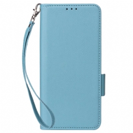 Kožený Kryt Xiaomi 15t Umělá Kůže S Popruhem