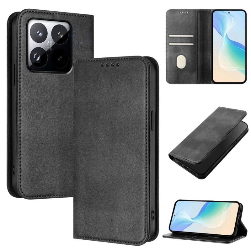 Kožený Kryt Xiaomi 15t Vintage Peněženka