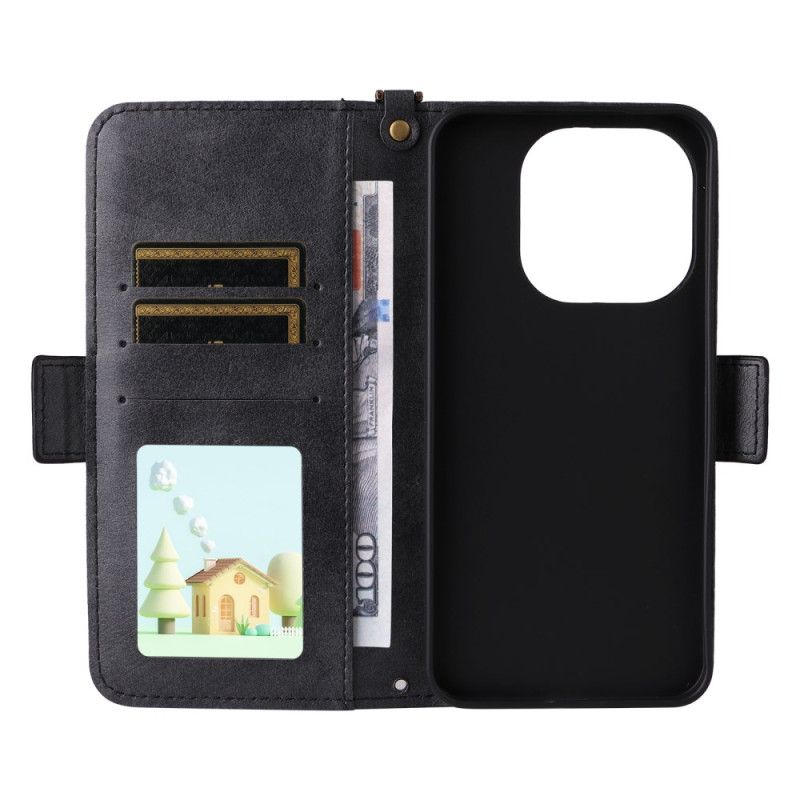 Kožený Kryt Xiaomi 15t Vintage S Ramenním Popruhem