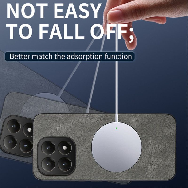 Kryt Xiaomi 15t Kožený Efekt Magsafe