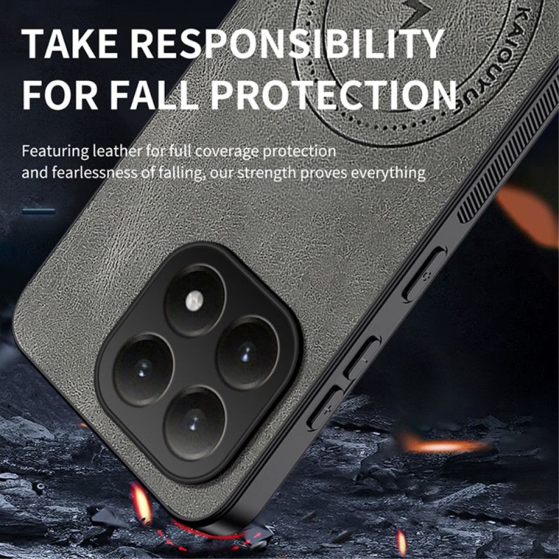 Kryt Xiaomi 15t Kožený Efekt Magsafe