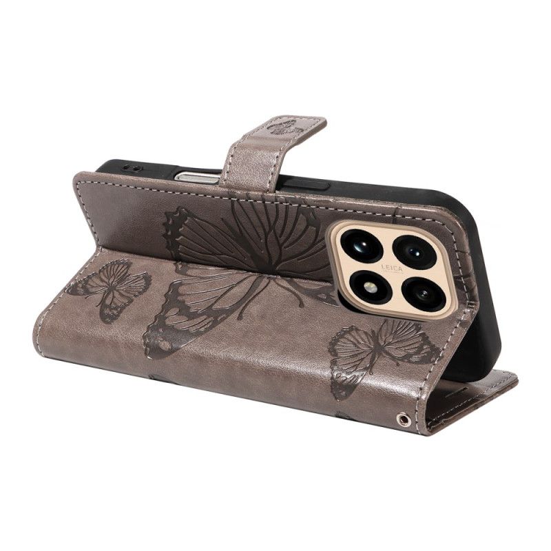 Peněženková Pouzdra Xiaomi 15t Kryty Na Mobil Obří Motýli