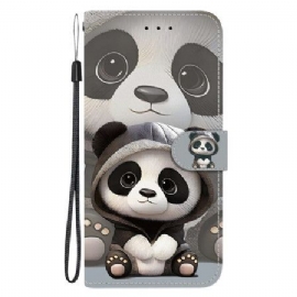 Peněženková Pouzdra Xiaomi 15t Kryty Na Mobil Roztomilá Panda