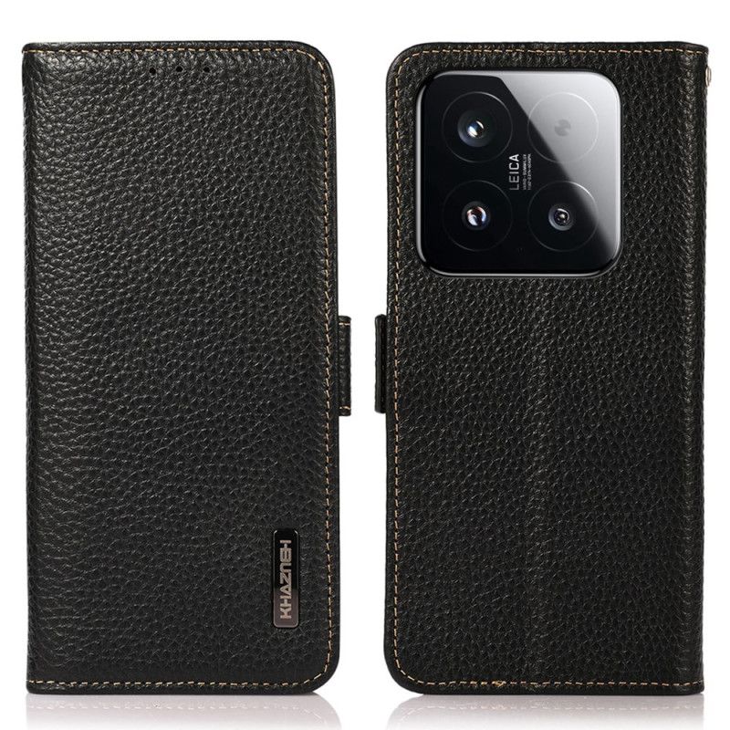 Peněženková Pouzdra Xiaomi 15t Pravá Kůže S Rfid Blokováním