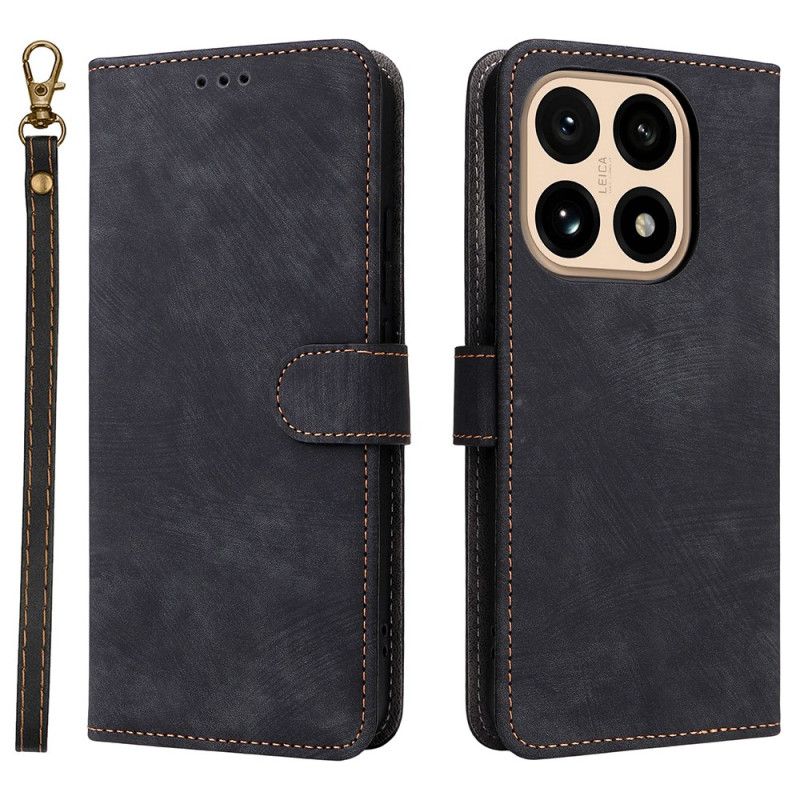 Peněženková Pouzdra Xiaomi 15t Rfid Ochrana Efekt Semiše