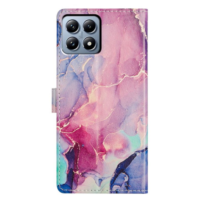 Peněženková Pouzdra Xiaomi 15t Zelený A Růžový Mramor