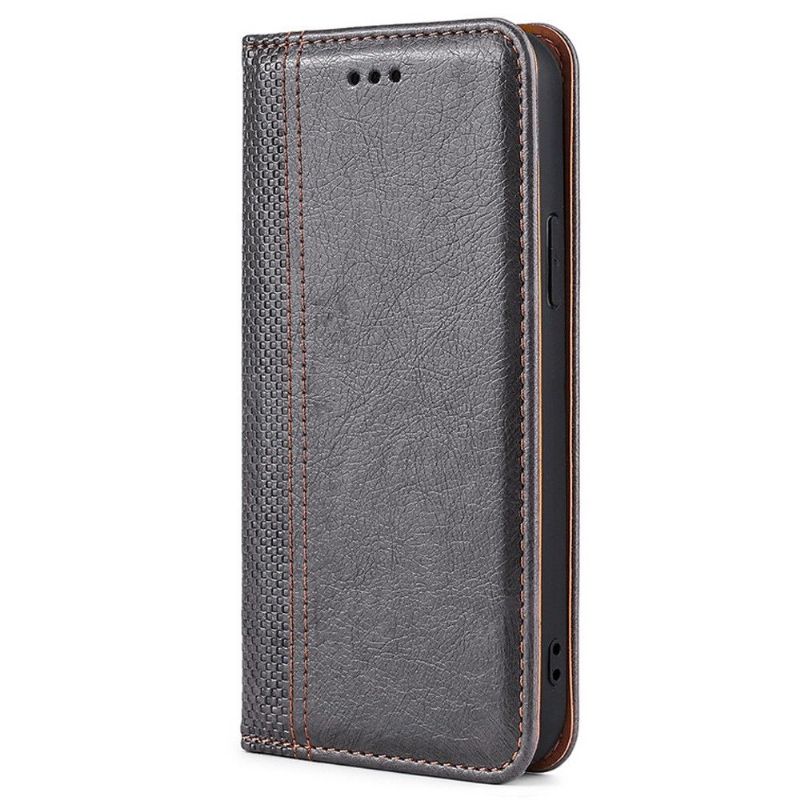 Flipové Pouzdro Na Oppo Find X5 Lite Kožené Pouzdro Přehození Švů Folia