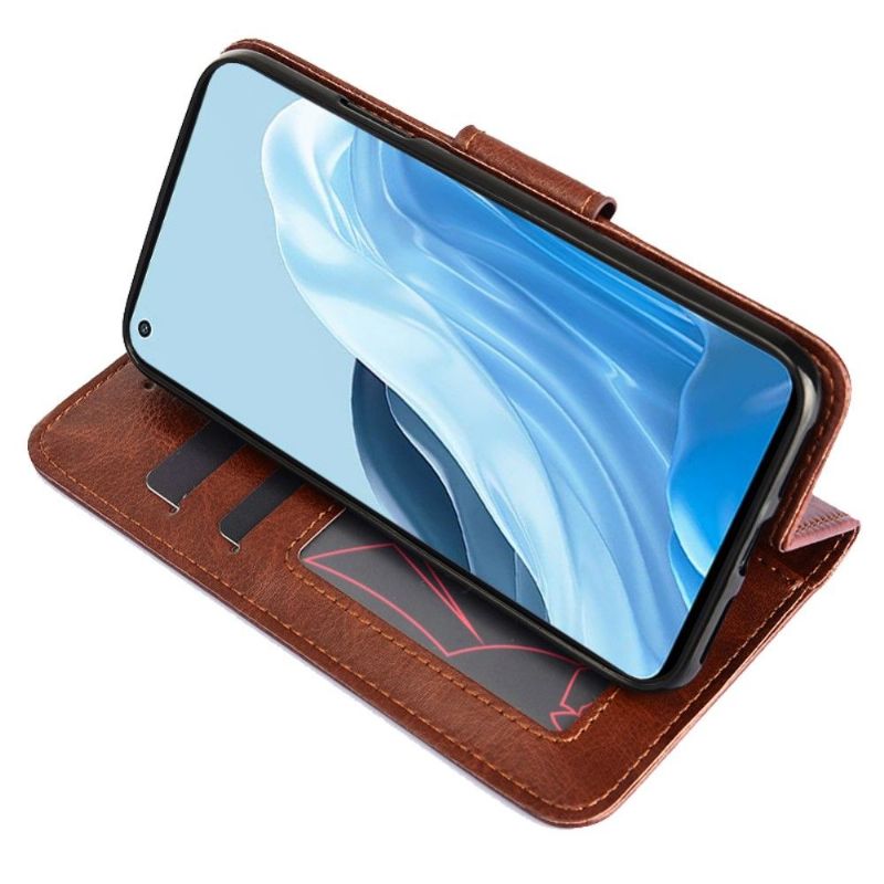 Flipové Pouzdro Na Oppo Find X5 Lite Kožený Efekt Řady 030