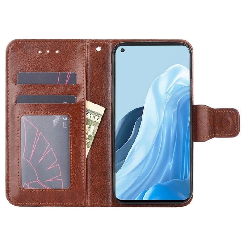Flipové Pouzdro Na Oppo Find X5 Lite Kožený Efekt Řady 030