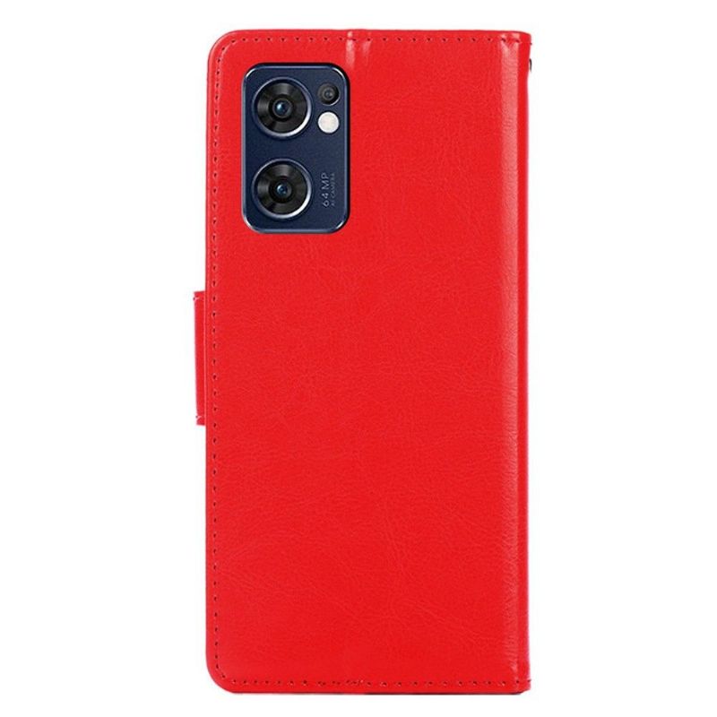 Flipové Pouzdro Na Oppo Find X5 Lite Kožený Efekt Řady 030