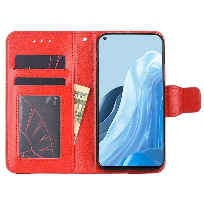 Flipové Pouzdro Na Oppo Find X5 Lite Kožený Efekt Řady 030