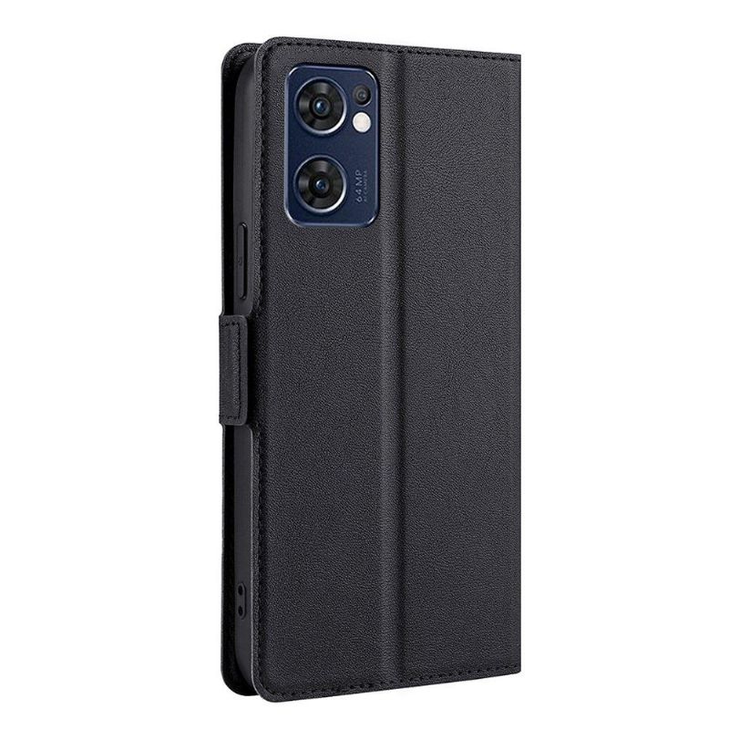 Kožené Pouzdro Na Oppo Find X5 Lite Minimalistický Obchod S Umělou Kůží