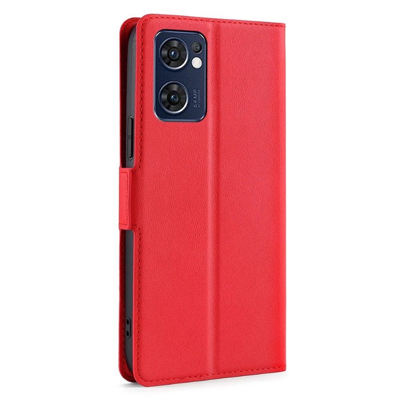 Kožené Pouzdro Na Oppo Find X5 Lite Minimalistický Obchod S Umělou Kůží